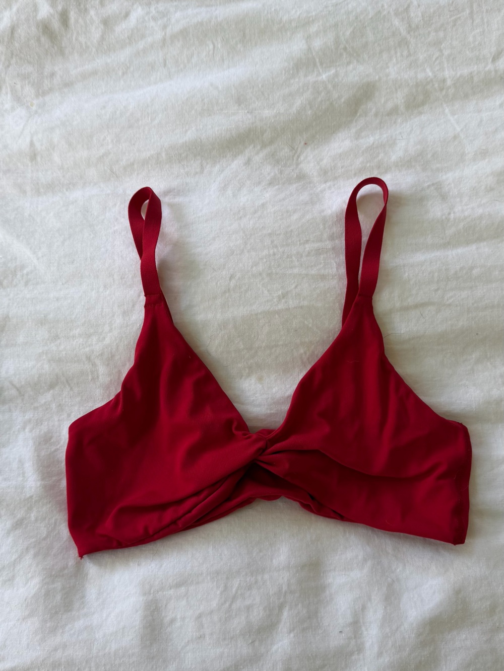 Gymshark twist front bralette RED - size XS